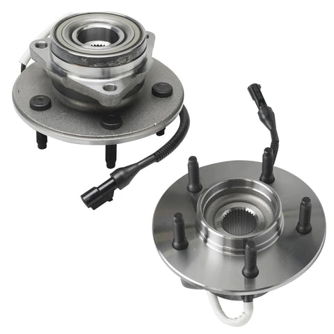 Front Wheel Bearing Hubs Replacement Kit For Ford F 150 1997 1998 1999 2000 4WD With ABS 4 Wheel Assembly Set Pair Hubs