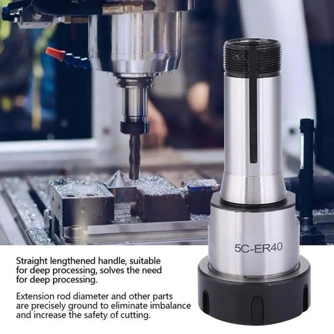 CNC machine using 5C ER40 Collet Chuck Holder For CNC Milling Lathe Tools And Deep Processing Durable Hardened Tool Steel Extension
