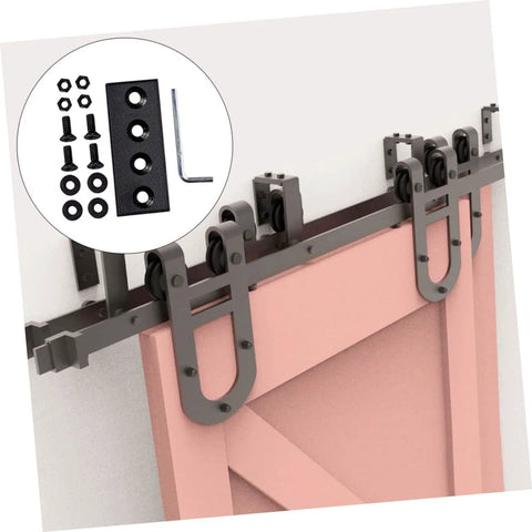 Track Mending Plates Heavy Duty Bracket Connector For Barn Door Tracks Seamless Repair For Sliding Doors And Furniture