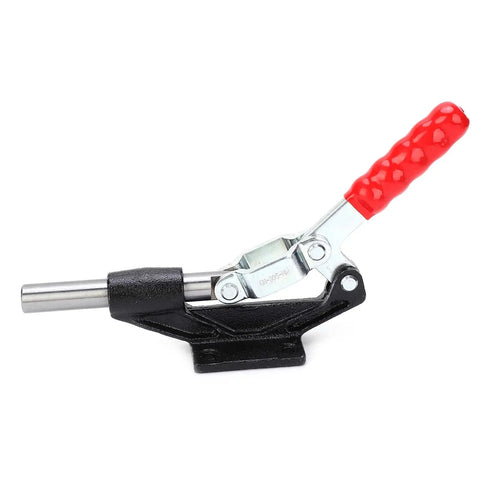 Pro Grade Adjustable Welding Toggle Clamp With Quick Release For Woodworking Jigs And Fixtures, Push Pull Toggle Action, side view