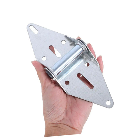 Person holding Beefy 2 Pack Heavy Duty Garage Door Hinges With High Load Capacity For Residential And Light Commercial Use