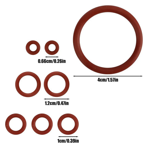 8 Pieces Silicone O Ring Seals Maintenance Kit For Fully Automatic Espresso Machines Gasket Replacement Parts To Stop Leaks