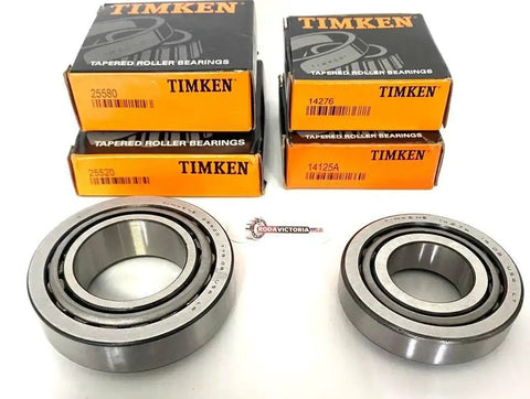 Premium Bearing Replacement Kit For A 7000 Pound Trailer Axle Featuring Timken 25580 25520 14125A 14276 Bearings Fully Inspected And Ready To Install Includes Races Seals And Hardware For Smooth Quiet Towing And Long Lasting Performance displayed with packaging