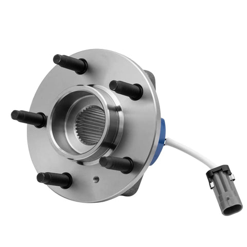 Front Wheel Hub Bearing Assemblies With ABS 5 Lug Two Piece Set Compatible With Chevrolet Impala Monte Carlo Venture