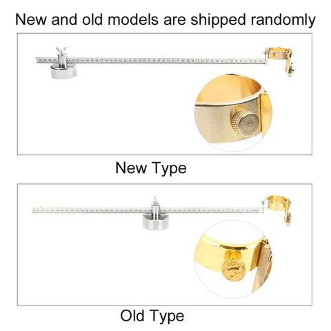Adjustable Cutting Torch Circle Cutter Jig with Magnetic Base and Roller Guide for Plasma Cutter, top view of two models