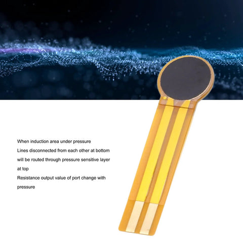 FLEXMAN 2-pack thin-film pressure sensors with round pad on flexible gold ribbon, 20g–3kg range