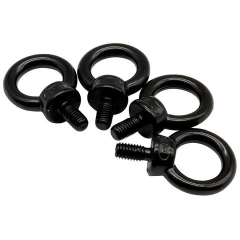 Heavy Duty M10 304 Stainless Steel Lifting Eye Bolts Set Of 4 With Machinery Shoulder Design For Industrial Use Secure Load Lifting