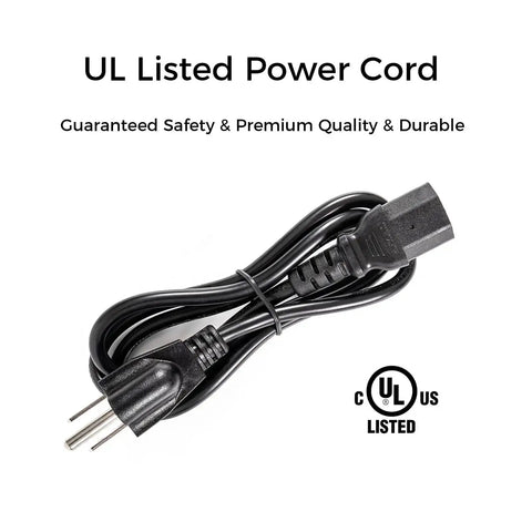 3 Prong Replacement Power Cord For Instant Pot And All Your Favorite Kitchen Appliances UL Listed Cable