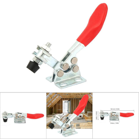 Rugged Hold Down Toggle Clamp With Quick Release, Horizontal Woodworking Clamp For Jigs, Fixtures And Welding, Carbon Steel Construction