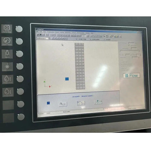 Control panel of Industrial Waterjet Cutting System With Flow Pump Package for Pro Grade Metal Stone Glass Ceramic Cutting