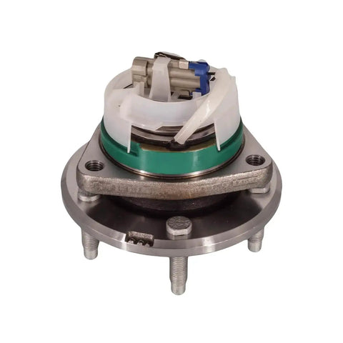 Front Hub Bearing Assembly For Cadillac STS 2003 2011 5 Lug ABS 25693148 512223, showing top view of 30-spline with ABS sensor.