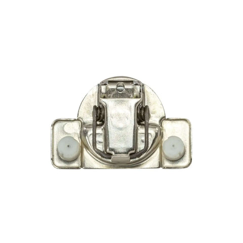 Soft Close Cabinet Hinge Pack Of 50 For DIYers, Half Inch Overlay, Edge Mount, 108 Degree Swing, shown front view