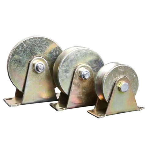 V Groove Wheel Set 4Pcs Stainless Steel Sliding Door Rollers for Smooth Quiet Track Motion and Closet Doors 30mm U Type Track