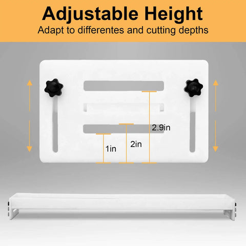 Front view of Beefy Adjustable Slab Flattening Jig For Router Sled 48 Inch HDPE Benchtop Mill Slab Jig with height settings