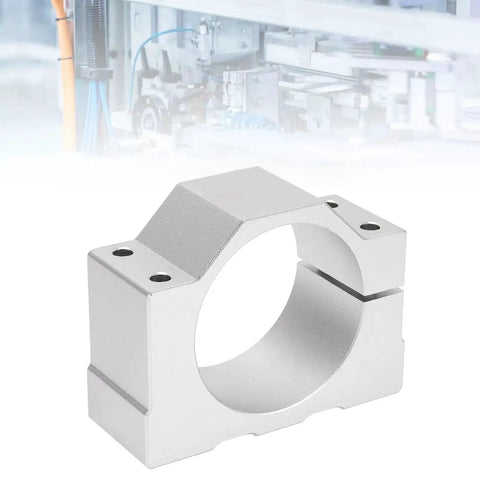 65mm Aluminum Spindle Clamp Motor Mount For CNC Router Durable Aluminum Alloy Motor Holder With Easy Install Includes 4 Screws Stable Vibration-Resistant Mount For Precise Machining