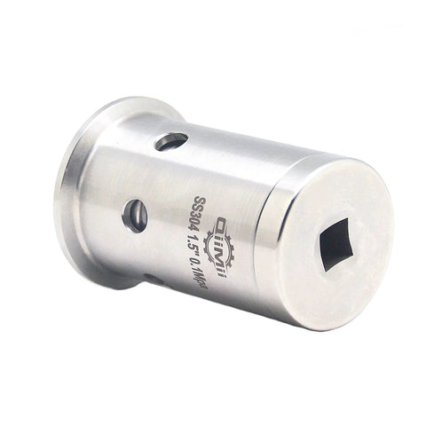 QiiMii 1.5 inch stainless steel tri-clamp ferrule, 304 SS, OD 50.5mm clamp end