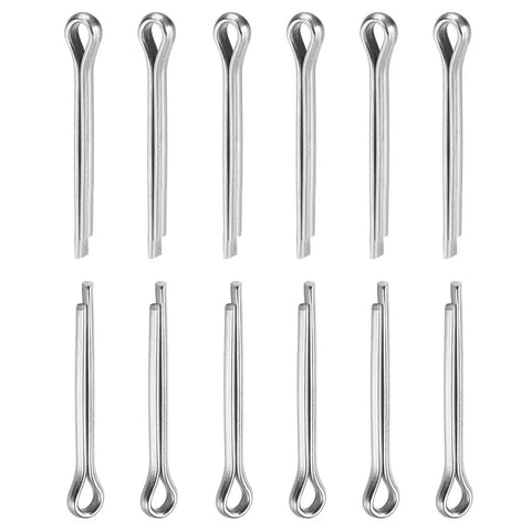 30 Pack 2mm By 16mm Cotter Pins Hairpin Clips 304 Stainless Steel Silver Finish Durable for Machinery and Equipment 0.08 Inch Diameter 0.63 Inch Short Side Split Pins.