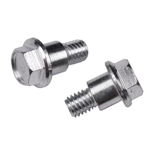 Two Pack Shoulder Bolts 532196539 for Riding Mowers Deck Suspension and Chassis Replacement, stainless steel, side view