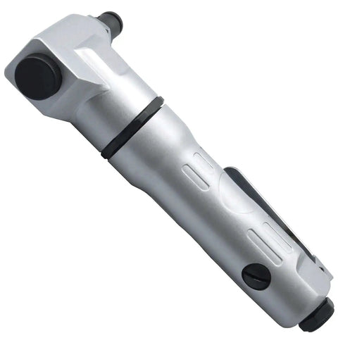 Side view of Air Nibbler For Sheet Metal Up To 18 Gauge With 4 CFM, 3000 RPM Pneumatic Tool, Lightweight Aluminum Housing, Paddle Throttle