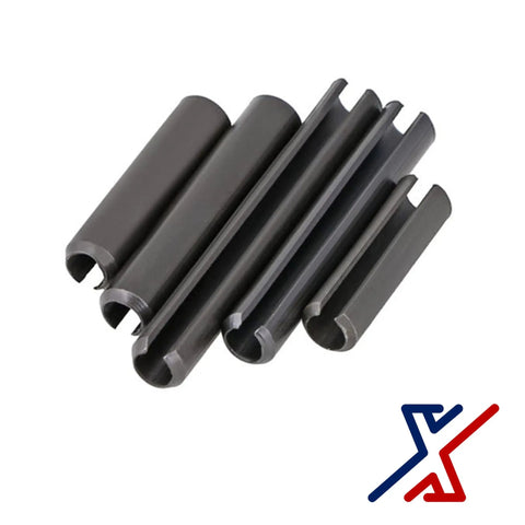 1/16 Inch Roll Pin 1/4 Inch Long Spring Pin Tension Pin Set of 100 Black Finish Heat Treated Heavy Duty Spring Steel
