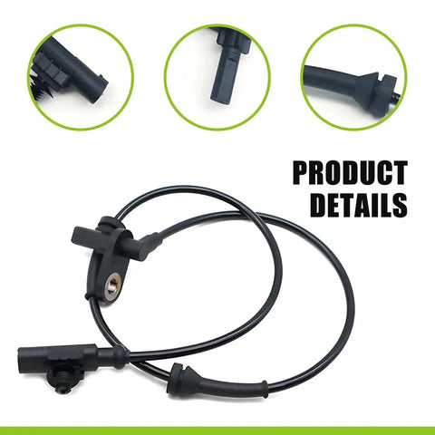 Ferianl black ABS wheel speed sensor with mounting tab and wiring harness for 3630050U2010 Heyue models