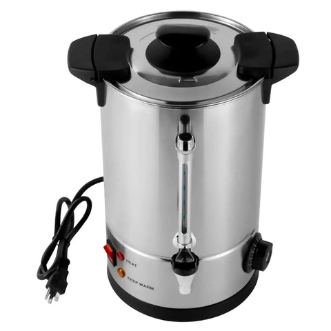 Commercial 40 Cup Coffee Urn In Stainless Steel With Automatic Temperature Control 1000W Fast Brewing For Office Parties