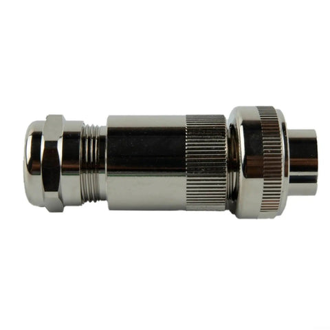 7-Pin Proportional Valve Connector for Hydraulic Valves, full-metal housing, IP67 sealed female DIN EN 175201-804 interface side view