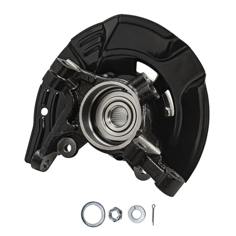 Front 2Pc Steering Knuckles And Wheel Bearing Hubs Assembly Replacement For 2011 Hyundai Sonata 2.4L With Sport Suspension