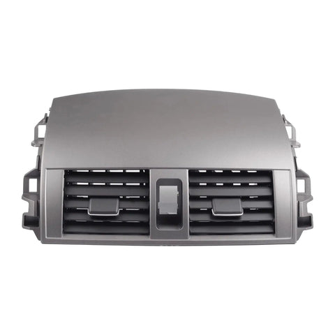 Front view of Center Dash AC Vent Panel Trim For Toyota Corolla 2008-2013 made of ABC plastic, showing dual vent openings.