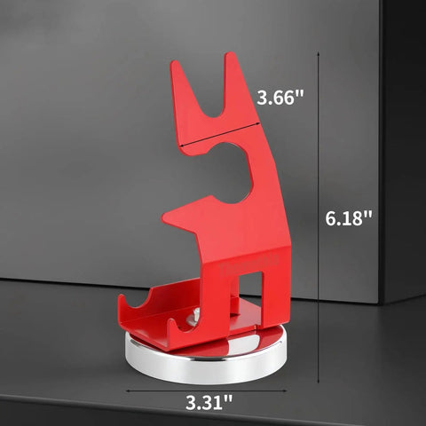 Magnetic TIG Welding Torch Holder With Strong Magnet Base For Welder Workbench Red, Durable Low Carbon Steel
