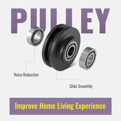 Oil Rubbed Bronze Sliding Barn Door Hardware Kit With 8 Foot Track In Brushed Antique Bronze Finish Pulley System