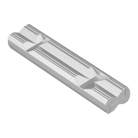 Front view of V-Type Aluminum Alloy Vise Jaws For CNC Milling, Magnetic Workholding Fixture, metalworking tool.
