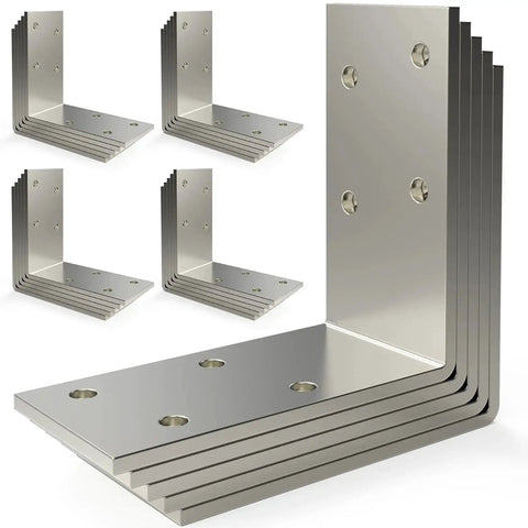 Heavy Duty 12 Gauge L Brackets 3x3 Inch Galvanized Corner Braces For Woodworking And Home Diy Projects 90 Degree Right Angle Supports For Shelves Beds Furniture Timber 25 Pieces