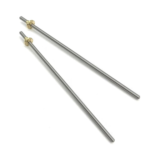 Two Pack 400mm TR8X2 Lead Screws With T8 Brass Nut For 3D Printer Z Axis Acme Thread 2mm Pitch 1 Start 2mm Lead Stainless Steel 304 Rods