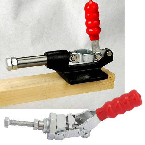Beefy 10mm Push Pull Quick Release Toggle Clamp with 100Kg Clamping Force for Welding and Inspection, Jigs and Fixtures, Heavy Duty Steel Build