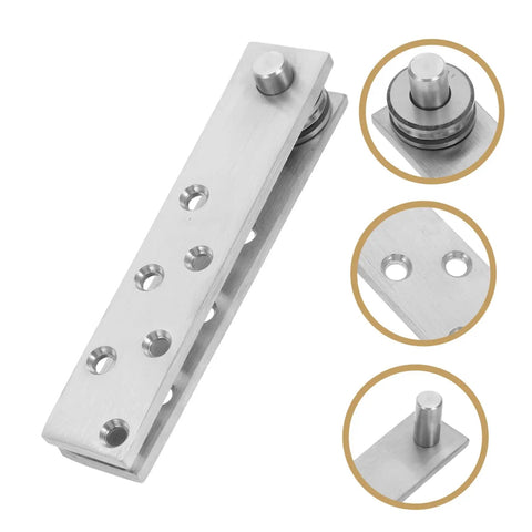 Hidden Door Pivot Hinge System For Secret Bookcase Doors, 360 Degree Stainless Steel Concealed Hinge, multiple views displayed