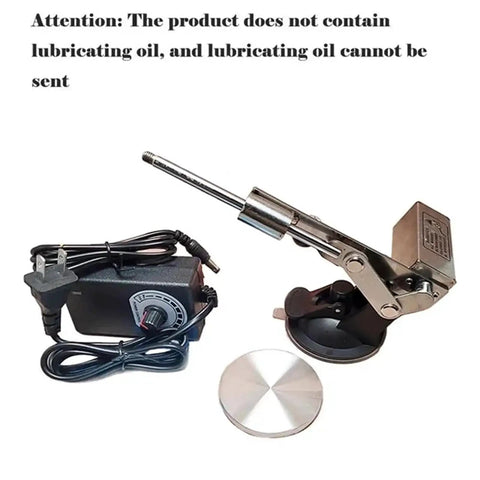 Adjustable Speed Mini Telescopic Linear Actuator With 3V To 24V Power, 39mm Stroke And 60mm Aluminum Suction Cup, kit displayed
