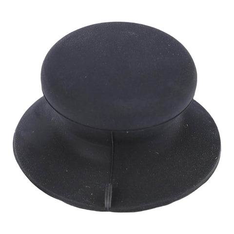 Universal Pot Lid Knob With Heat Resistant Silicone Suction Cup, Easy Grip handle, black, multipurpose vacuum seal, front view