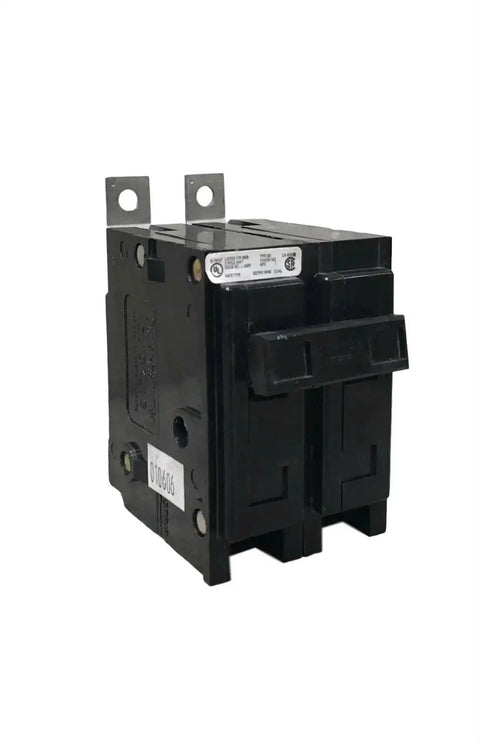 30 Amp Quicklag Bolt On 2 Pole Breaker For 120 240V Panels, heavy duty pro grade electrical circuit protector, side view