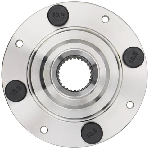 Close-up of Pair Front Wheel Hub Bearing Assemblies For Honda Civic 1992 To 2000 And Civic Del Sol 1993 To 1997 Front Driver