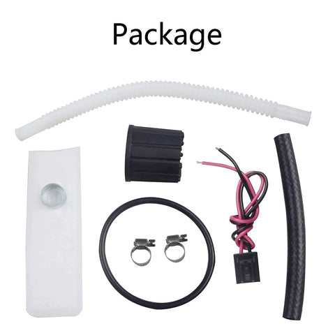 Package contents of High Flow 255 LPH In Tank Electric Fuel Pump Kit For TBI LT1 LT4 LS1 With Installation Kit Compatible With GSS317 F20000169 Durable OEM Style Design For Easy Plug And Play Fuel Delivery In Trucks And Muscle Cars