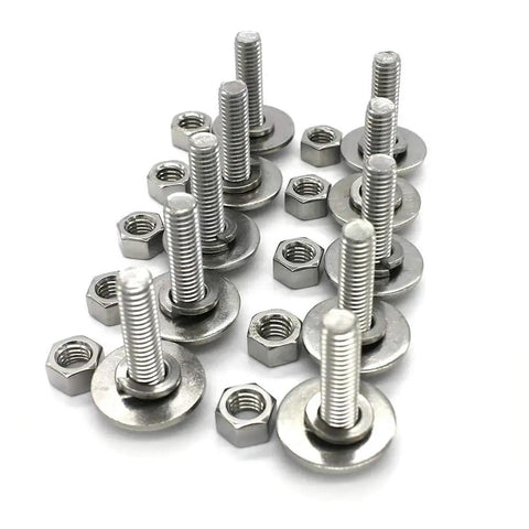Heavy Duty Stainless Steel Hex Head Bolts Kit With Nuts And Flat And Lock Washers Ten Sets One Inch Long Five Sixteenths By Eighteen Threads Per Inch 304 Stainless Fully Threaded Screws All Purpose Hardware Pack By Fullerkreg