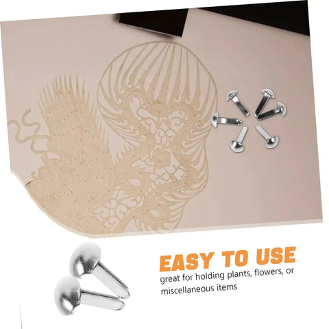 Shadow Puppet Craft Kit With 100 Iron Brads For Puppet Making, Paper Fasteners For Scrapbooking And Do It Yourself Decor