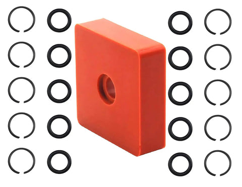 10 Sets 1/2 Inch Impact Wrench Retaining Ring Clips With O Ring And Anvil Install Tool For 1/2 Inch Square Drive Sleeves