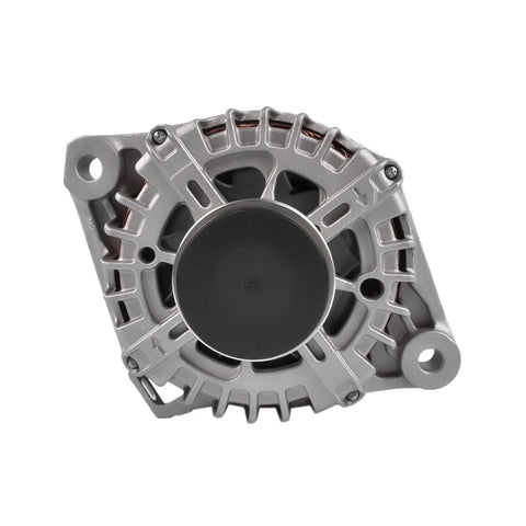 Front view of 150 Amp Car Alternator Replacement For Kia Sorento Optima 12 15 And Hyundai Santa Fe Sport 2013 2016 Sonata 2014 2.0L 2.4L Engines 373002G850 373002G855 OE Style Quality Upgrade with 6-groove pulley.