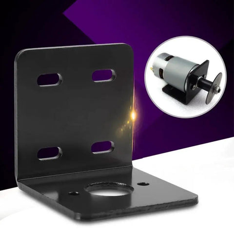 Beefy Heavy Duty 12V And 24V DC Motor Mounting Bracket L Shape Holder For Micro 775 Motors with metal base and mounting holes