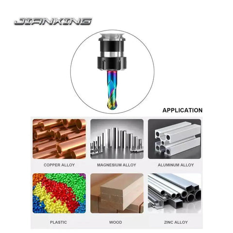 DLC Coated One Eighth Inch Two Flute Carbide Ball Nose End Mill Set For Aluminum Copper Alloys And Plastics Machining