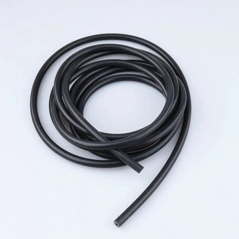 Coiled One Eighth Inch Silicone Vacuum Hose Ten Feet Black High Temperature Tubing For Engine Bay Air And Water Transfer