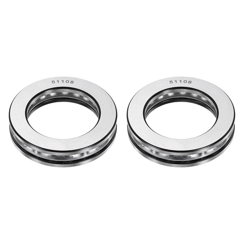 Two chrome steel thrust ball bearings with 40 mm bore, 60 mm outer diameter, 13 mm thickness