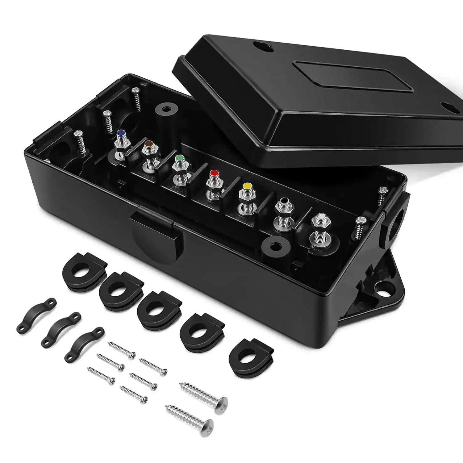 7 Way Trailer Junction Box Weatherproof Connector For ...